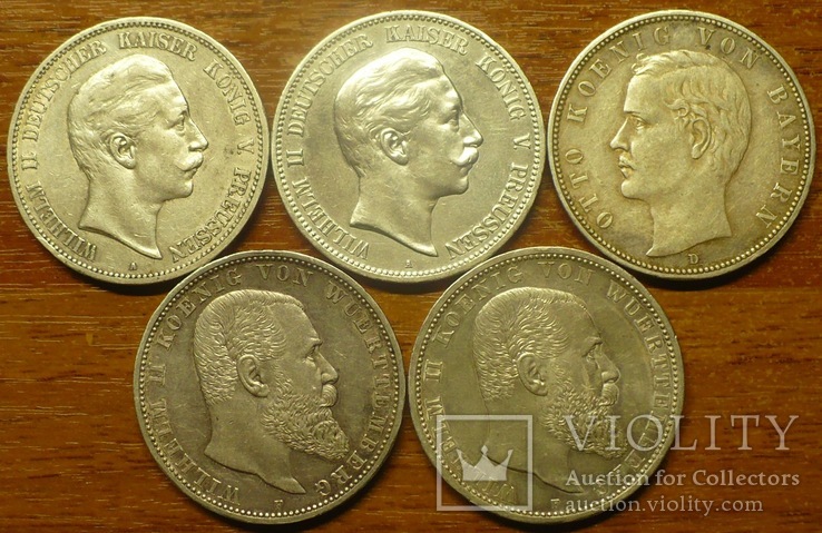 Коллекция серебряных монет Германской империи, фото №12