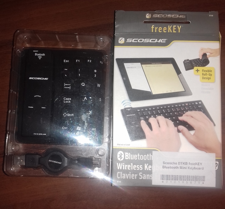 Беспроводная клавиатура SCOSCHE freeKEY pro. + подарок, фото №3