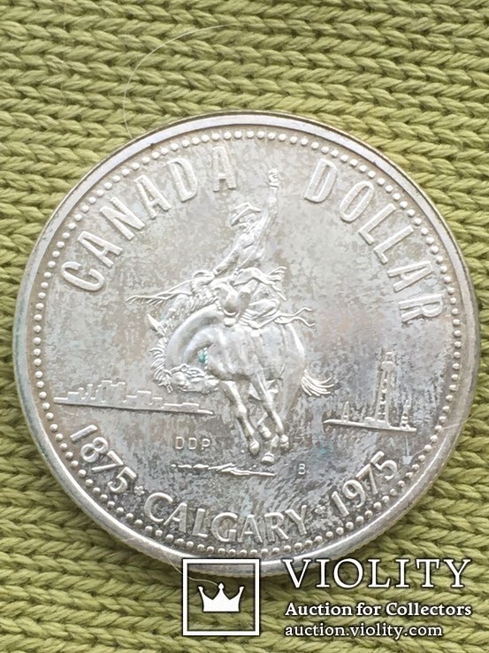 1 канадский доллар 1975 г, фото №3