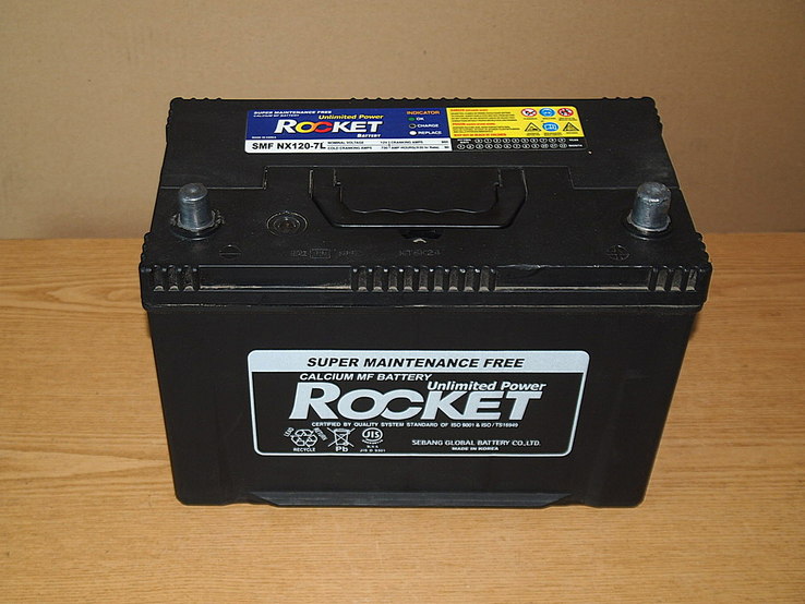 Аккумулятор автомобильный ROCKET SMF NX 120 - 7L  90 Ампер., фото №2
