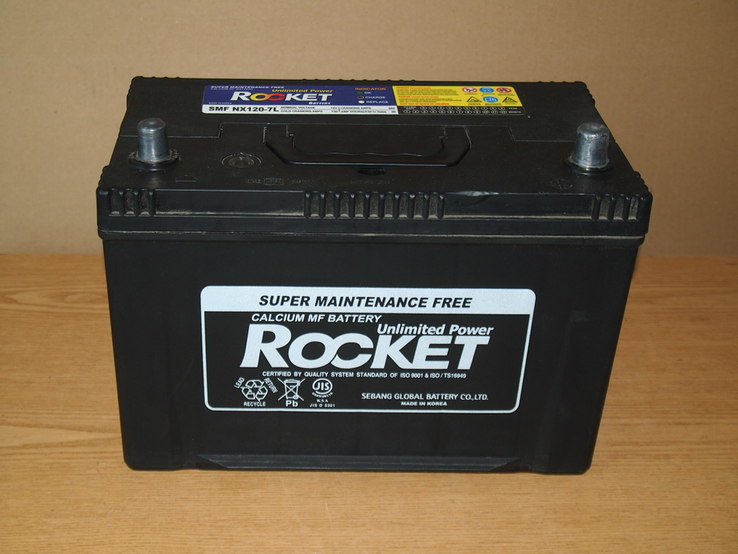 Аккумулятор автомобильный ROCKET SMF NX 120 - 7L  90 Ампер., фото №4