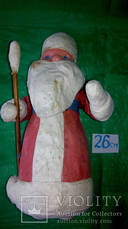 Дед Мороз 26см папье-маше, фото №2