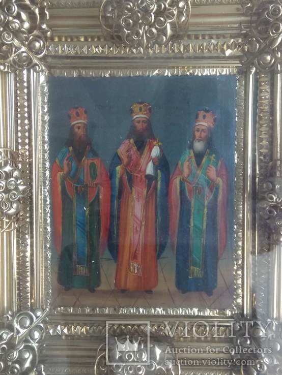 Икона "  Трое  святых ", фото №6