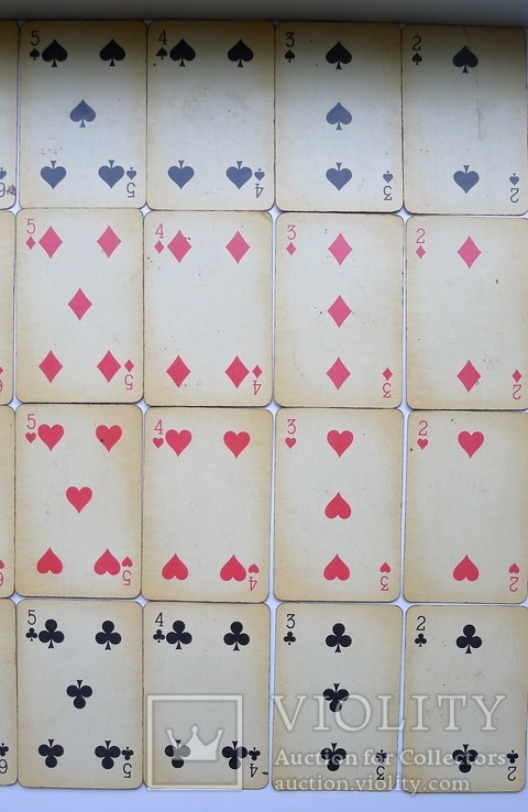 Старые карты для казино в бакелитовом футляре с мастями - 2 колоды., фото №9