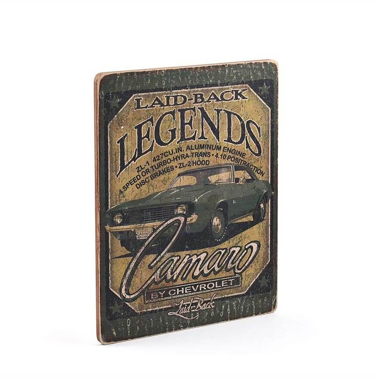 Деревянный постер "Laid Back Legends Camaro", фото №4