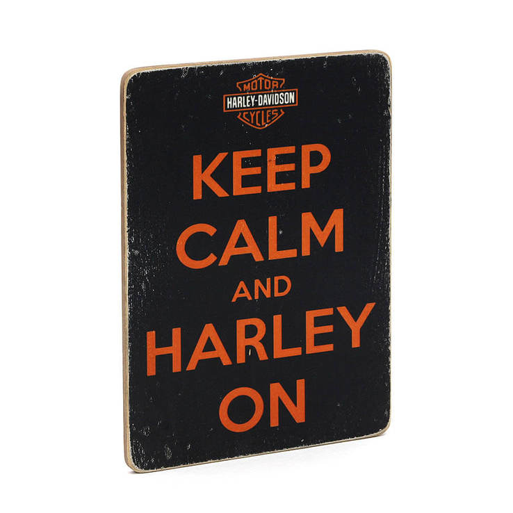 Деревянный постер "Keep Calm and Harley On", фото №4