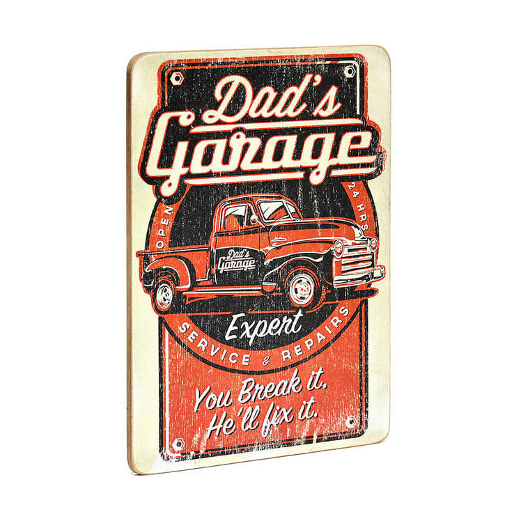 Деревянный постер "Dad's Garage #1 You break it", numer zdjęcia 4