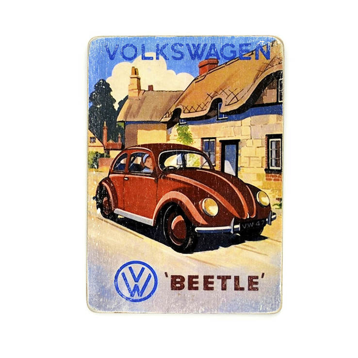 Деревянный постер "VW #5 Beetle red", фото №2