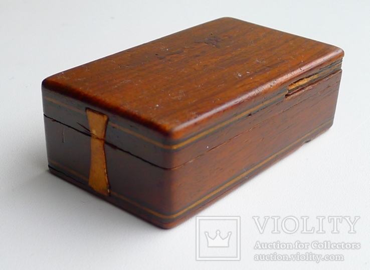 Старинная деревянная коробочка с секретом., фото №3