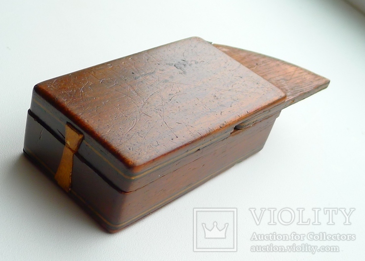 Старинная деревянная коробочка с секретом., фото №6