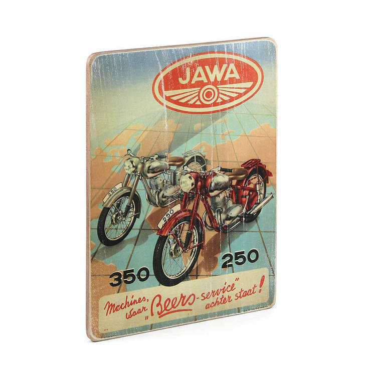 Деревянный постер "Jawa #1 350 and 250", фото №4