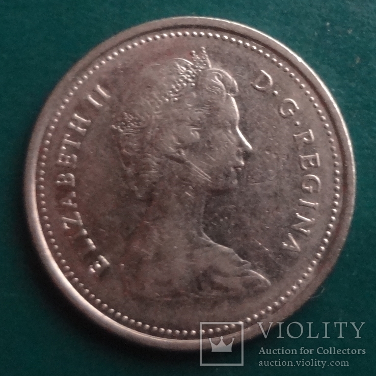 25 центов 1985 Канада (Й.4.47)~, фото №3