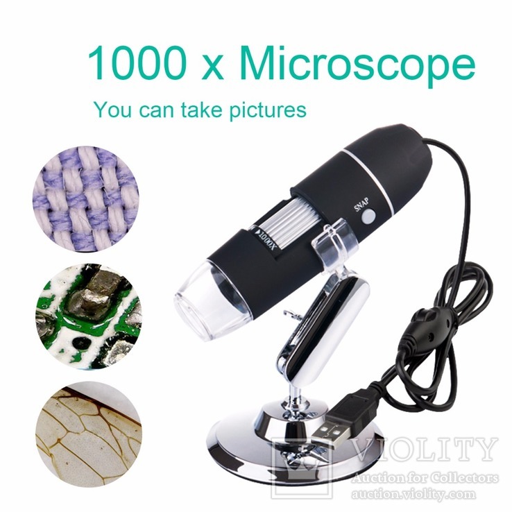 Цифровой USB микроскоп 1000x zoom, фото №3