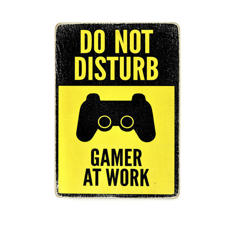  Деревянный постер "D.N.D. Gamer at Work", фото №2