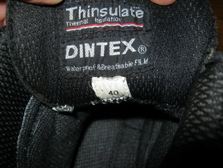 Кожаные ботинки ,размер 40 ,на длинну стопы 25-25.5 см. Dintex , Thinsulate ., фото №6
