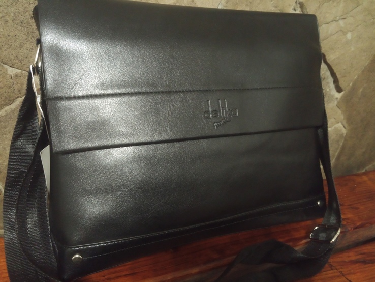 Новая мужская сумка портфель, клапан кожа размер 35*30см