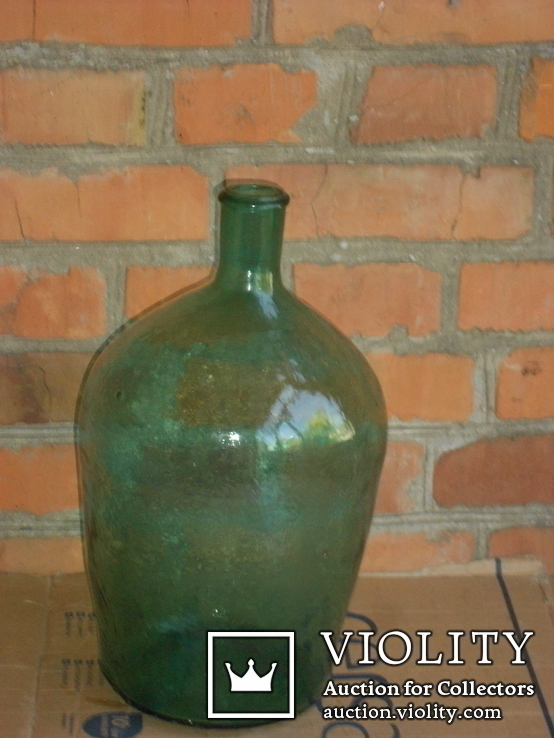 Бутыль старый конусообразный 10 литр., фото №3