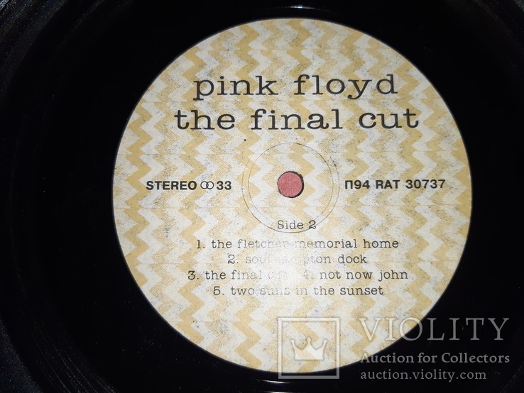 Pink Floyd ‎ (The Final Cut) 1983. (LP). 12. Vinyl. Пластинка. Santa Records. Russia., фото №5