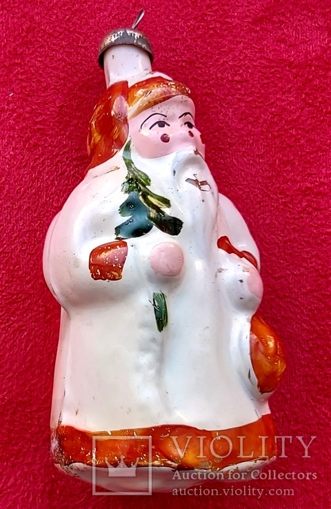 Елочная игрушка "Дед Мороз с елкой", фото №2