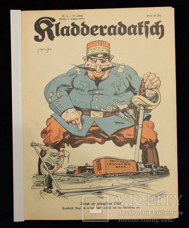 Третий рейх. Kladderadatsch-политическая сатира. №7. 1930 год.