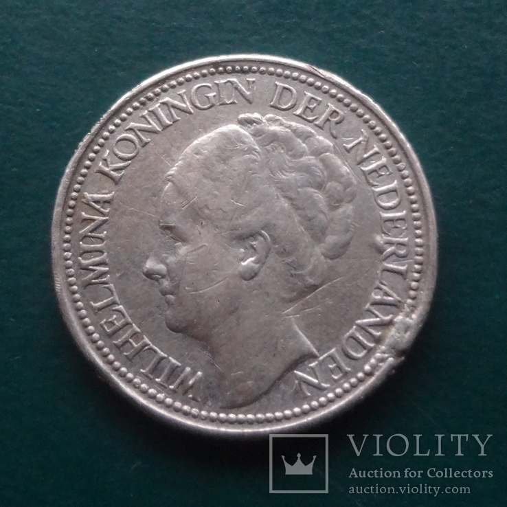 25  центов  1940  Нидерланды серебро   (Й.5.36)~, фото №3