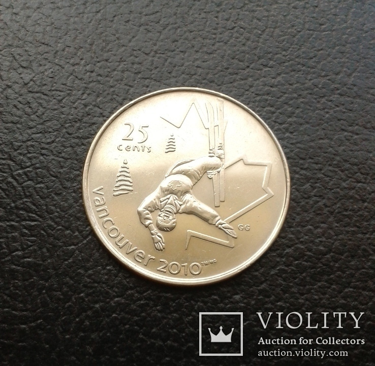 25 центов Канада 2008г. Фристайл