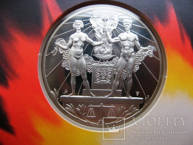 Австралия набор*2 шт Олимпиада 5 долларов 2000 + Амстердам 1928, фото №7