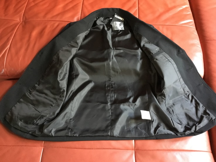 Новый чёрный пиджак, рост 158, фото №9