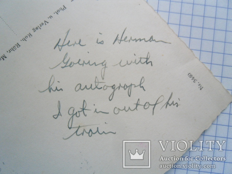 Автограф Германа Геринга на его фото ( повторно в связи с невыкупом), фото №11