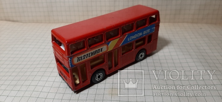Машинка .Автобус двохэтажный london bus 1981 Matchbox s 1/124 lesney England, фото №2