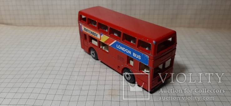 Машинка .Автобус двохэтажный london bus 1981 Matchbox s 1/124 lesney England, фото №9