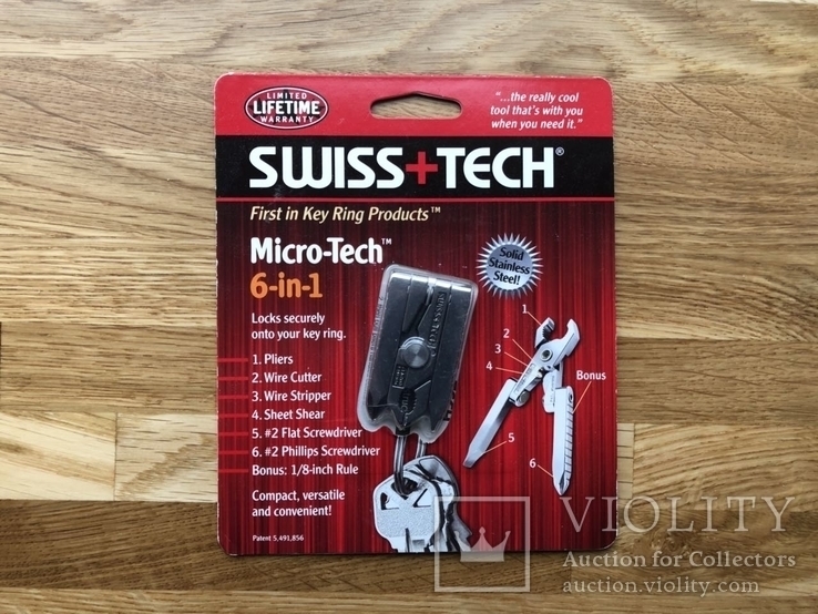 Мультитул Swiss Tech Micro Tech 6-in-1 + Шагометр Adidas Speed Cell, photo number 2