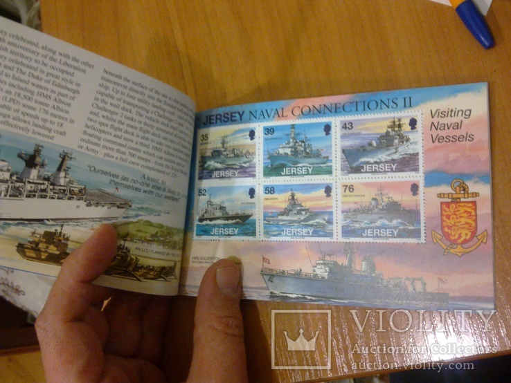 Буклет марок Джерси - военные карабли - Визит ВМС Великобритании, фото №5