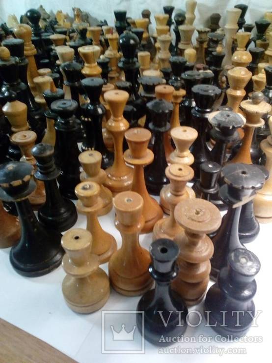 Шахматы старые , разные, шахматные фигуры 295 штук, photo number 7