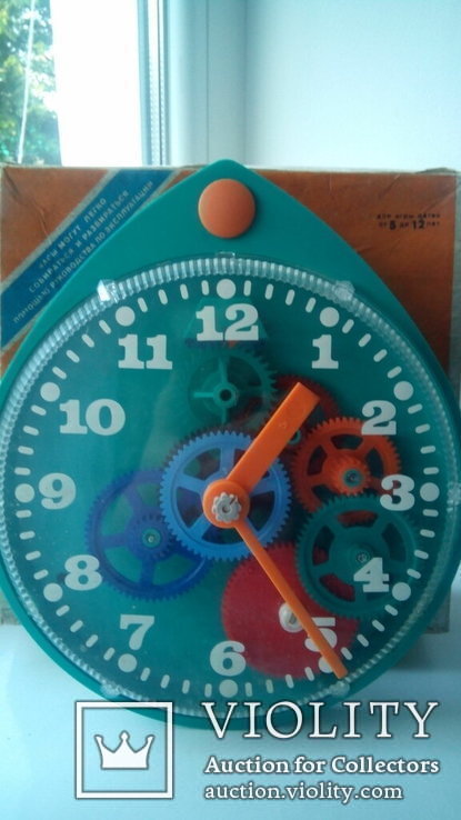 Часы настенные игрушка конструктор 1978г СССР, фото №2