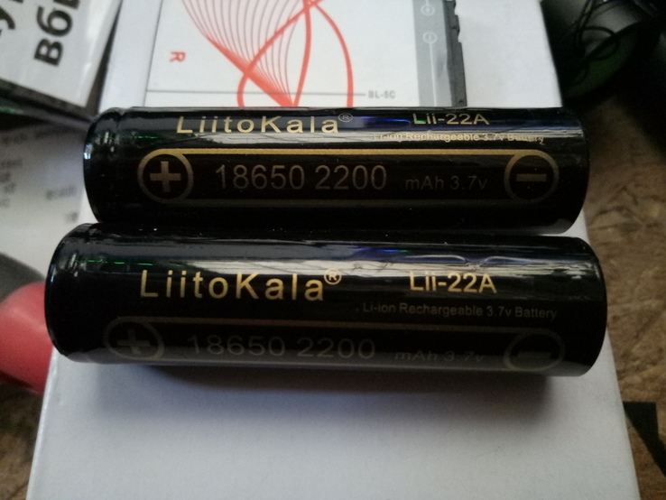 Аккумулятор 18650 LiitoKala 2200ma, фото №3