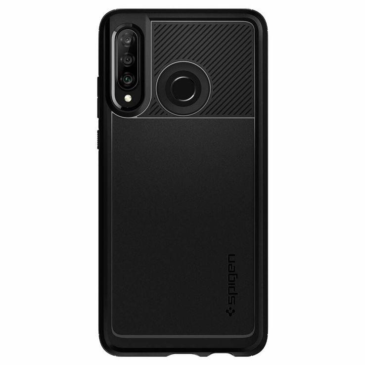 Защитный чехол Spigen™(SGP) Rugged Armor для Huawei P30 Lite - Black, фото №4