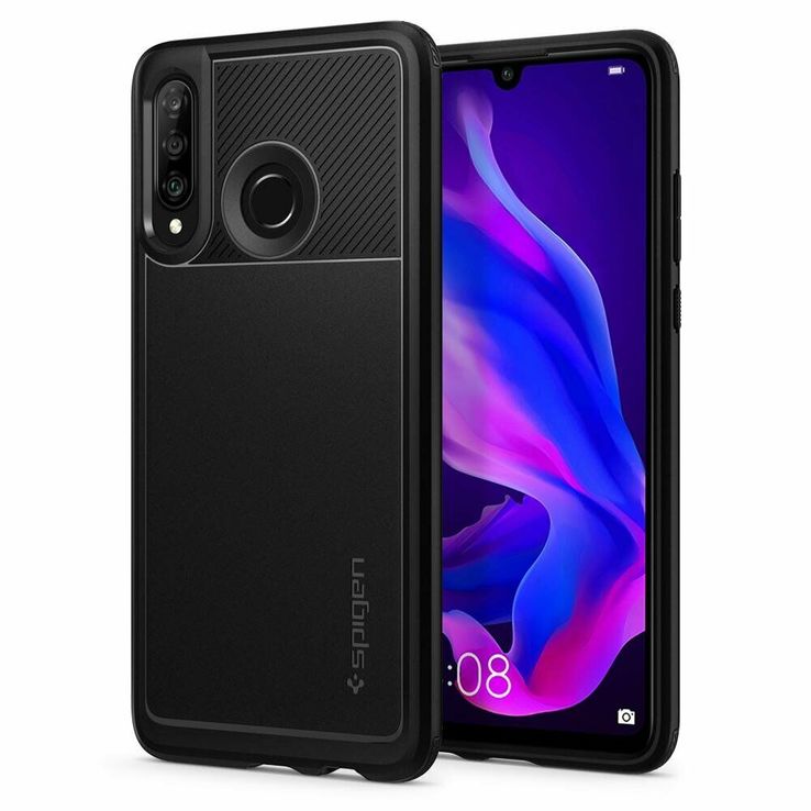 Защитный чехол Spigen™(SGP) Rugged Armor для Huawei P30 Lite - Black, фото №8