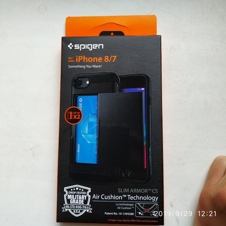 Чехол-визитница SPIGEN для iPhone 7/8 - Slim Armor CS - Черный - SGP-042CS20455, photo number 2