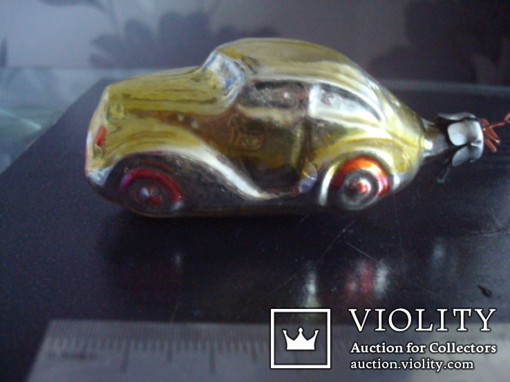 Ёлочная игрушка СССР, автомобиль, фото №4