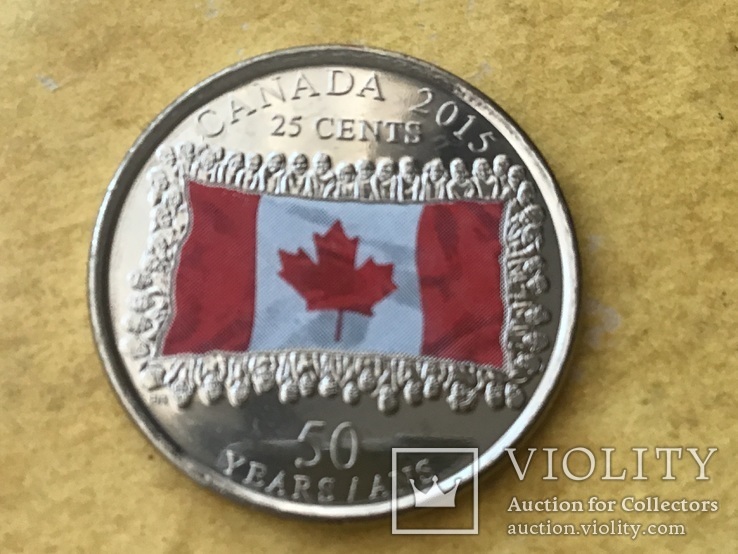 25 центов 2015 г. Канада, фото №2