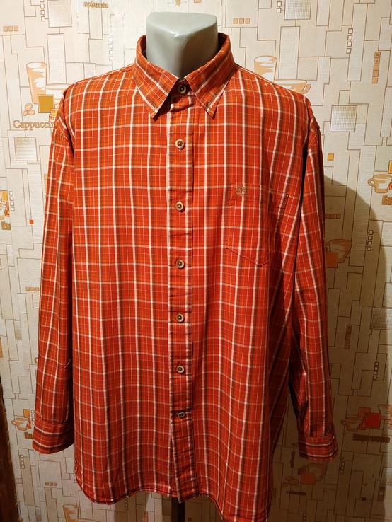 Рубашка кирпичная клетка Timberland Индонезия коттон p-p XL, фото №3