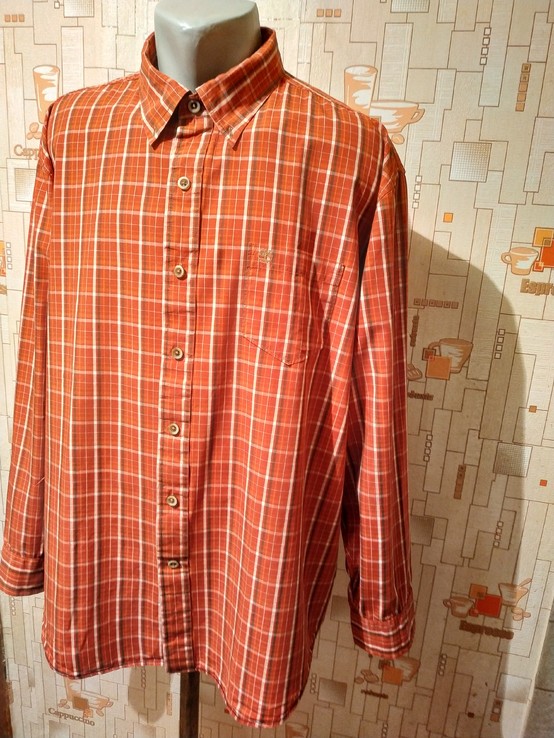 Рубашка кирпичная клетка Timberland Индонезия коттон p-p XL, фото №4