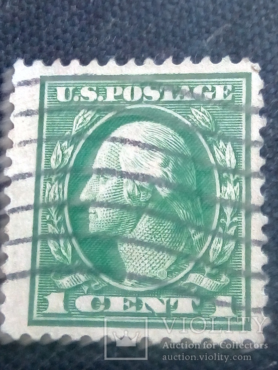 США 1 цент Г . Вашингтон 1922 г Скотт № 544 . perf - 11 ., фото №2