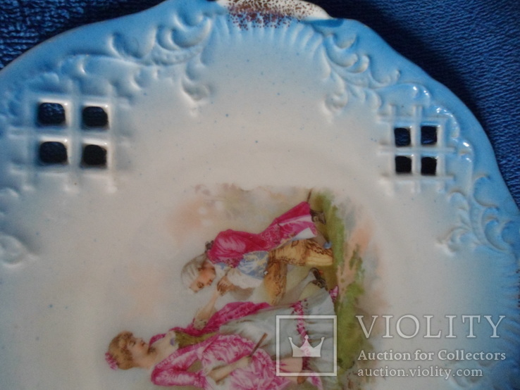 Настенная тарелка Дама с кавалером, фото №7