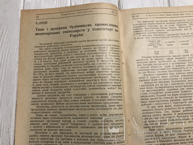 1930 Програма будівництва промислових молочарських господарств: Українське скотарство, фото №2