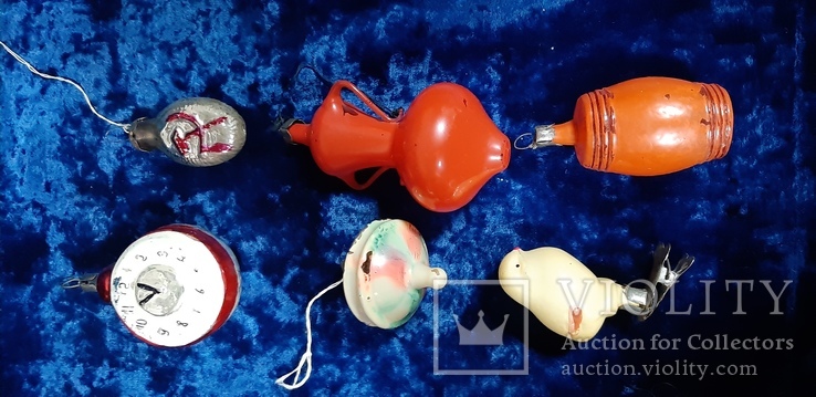 Елочные игрушки Часы,серп,воробей и др, фото №3