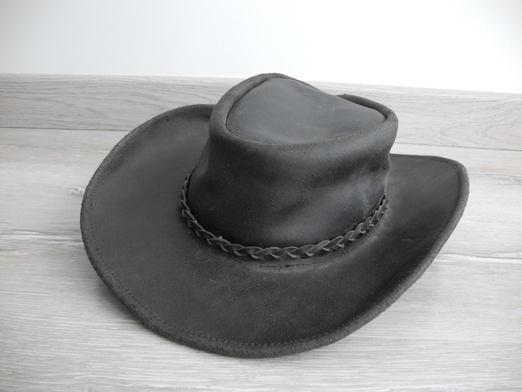 Шляпа кожаная вестерн p. XL ( MEXICO , USA ) НОВОЕ оригинал,  размер XL 59-60 см, фото №3