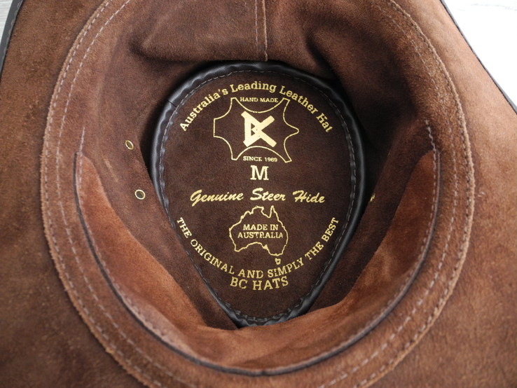 Шляпа кожаная вестерн BC HATS p. M ( Austarlia ) НОВОЕ оригинал, photo number 8