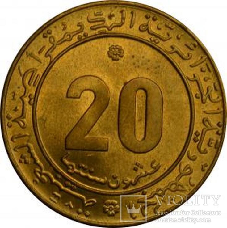 Алжир 20 Centimes FAO flower 1975